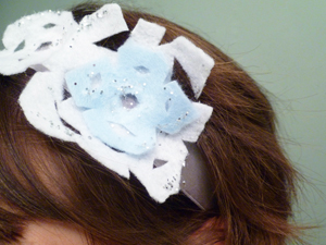 Make a Snowflake Headband