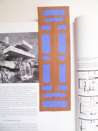 Construct a Frank Lloyd Wright Bookmark large image