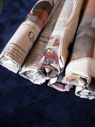 Construct Newspaper Building Blocks