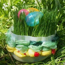 Recycled Plastic Bag Basket large image