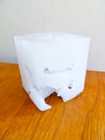 Make Ice Cube Candles