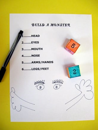 Play the Build a Monster Game!