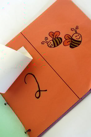 Preschool Math Activities: Counting Flap Book
