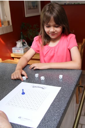 Math Facts Dice Game