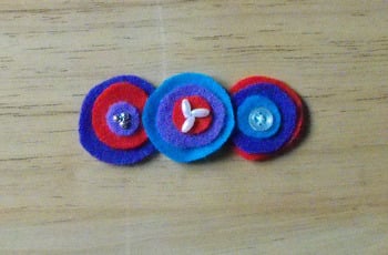 Felt Barrettes large image