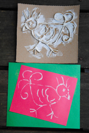 Rubber Band Printmaking