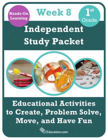 First Grade Independent Study Packet - Week 8