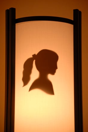 Make a Silhouette Portrait Lamp Shade