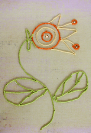 Craft a Yarn Flower Mosaic