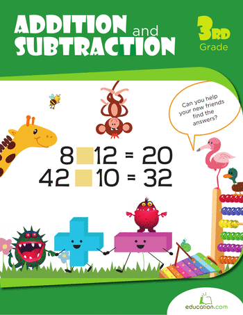 3rd Grade Math Workbooks: Addition and Subtraction Practice