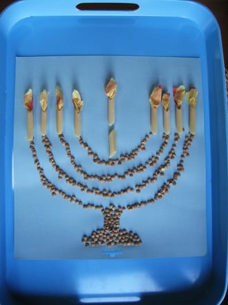 Make a Macaroni Menorah!