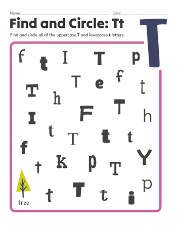 Find and Circle: Tt
