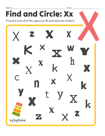 Find and Circle: Xx