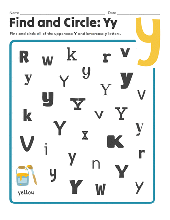 Find and Circle: Yy
