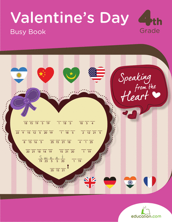 4th Grade root Workbooks: Valentine's Day Busy Book