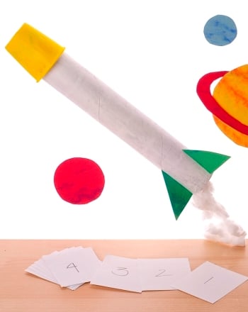 Kindergarten Math Activities: Spaceship Craft