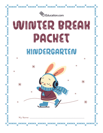 Kindergarten root Workbooks: Kindergarten Winter Break Packet