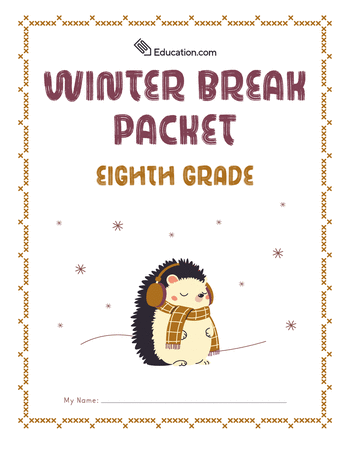 8th Grade root Workbooks: Eighth Grade Winter Break Packet