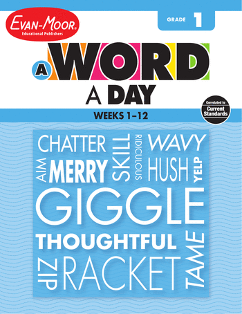 1st Grade English Language Arts Workbooks: A Word a Day, Grade 1: Weeks 1–12