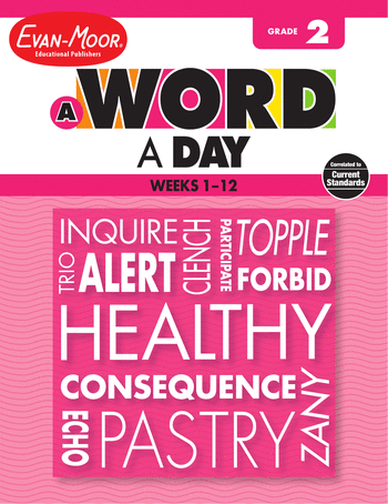 2nd Grade English Language Arts Workbooks: A Word a Day, Grade 2: Weeks 1-12