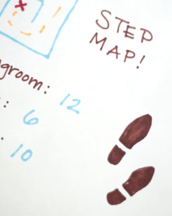 1st Grade Math Activities: Make a Step Map