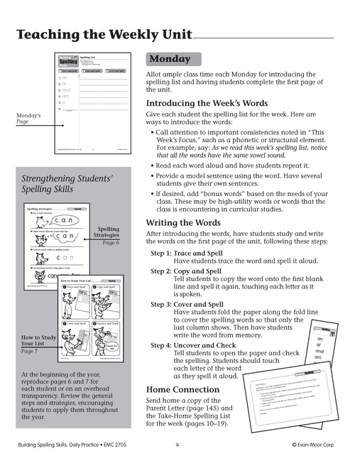 Building Spelling Skills, Grade 1: Weeks 1–10 | Workbook | Education.com
