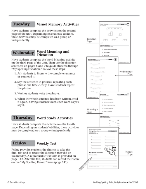 Building Spelling Skills, Grade 1: Weeks 1–10 | Workbook | Education.com