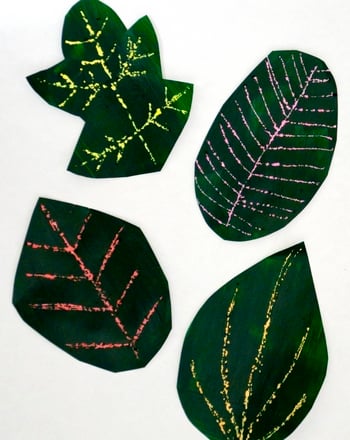 Create Changing Leaves Scratch Art