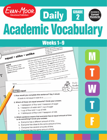 Daily Academic Vocabulary, Grade 2: Weeks 1–9 large image