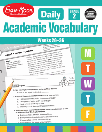 Daily Academic Vocabulary, Grade 2: Weeks 28–36 large image