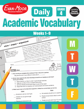 Daily Academic Vocabulary, Grade 4: Weeks 1–9 large image