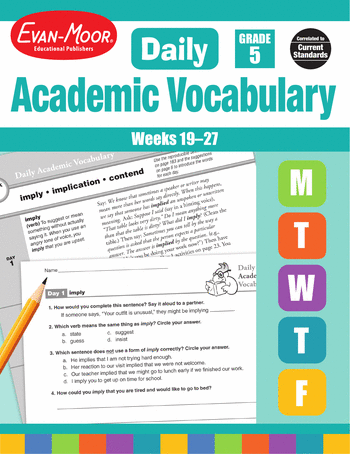 Daily Academic Vocabulary, Grade 5: Weeks 19–27 large image