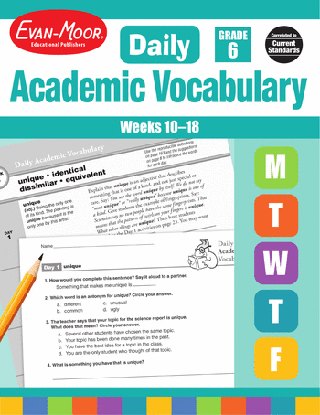 Daily Academic Vocabulary, Grade 6: Weeks 10–18 large image