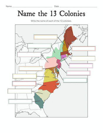Name the 13 Colonies