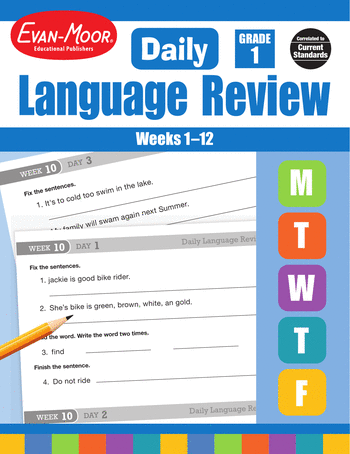 Daily Language Review, Grade 1: Weeks 1–12 large image