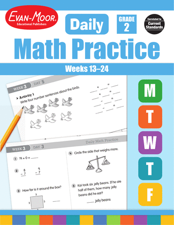 Daily Math Practice, Grade 2: Weeks 13–24 large image