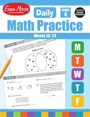 Daily Math Practice, Grade 4: Weeks 13–24 large image