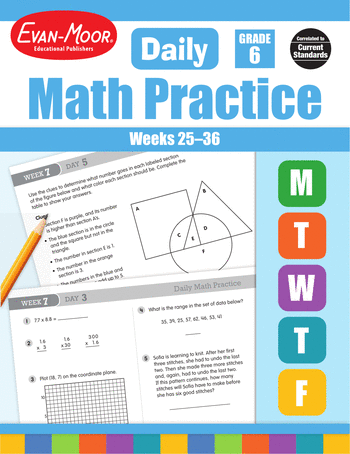 Daily Math Practice, Grade 6: Weeks 25–36 large image