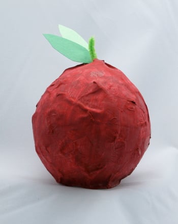 Make a Papier-Mache Apple for Teacher!