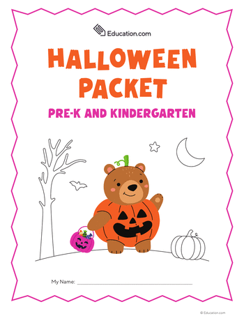 Pre-K and Kindergarten Halloween Packet large image