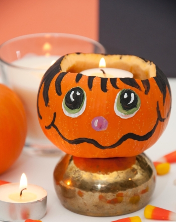 Pumpkin Candle Holder
