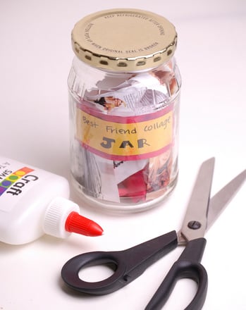 Create a Best Friend Collage Jar!