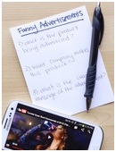 The objective of this experiment is to evaluate whether funny advertisements are more or less effective than serious advertisements.