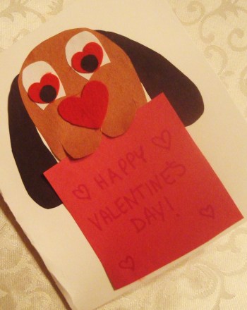Dog Valentine Card