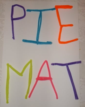 Pipe Cleaner Letters