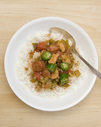 Chicken and Sausage Gumbo with Okra