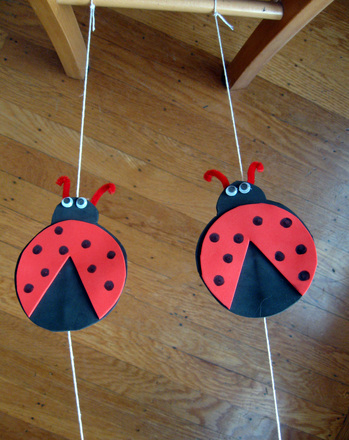 Make Ladybug Tightrope Racers