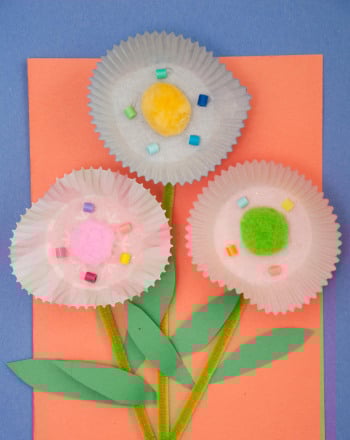 Cupcake Liner Flowers