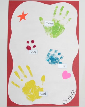 Hand Print Family Treasure