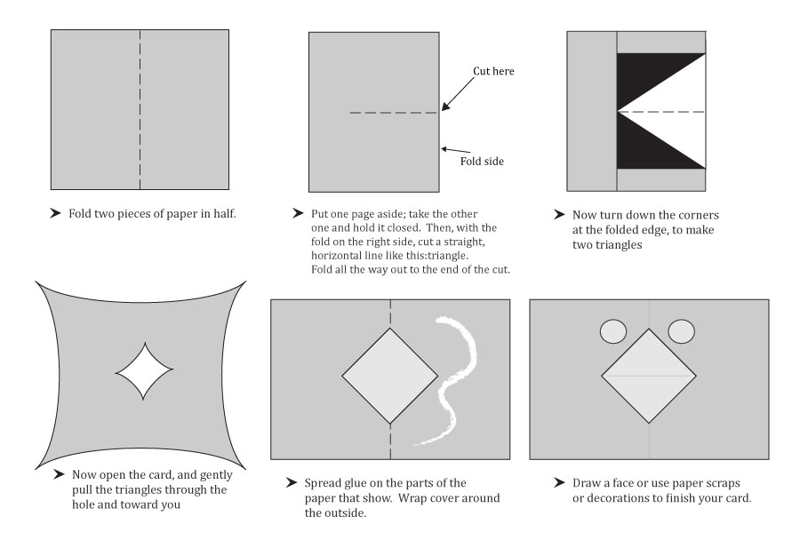 pop-up card instructions